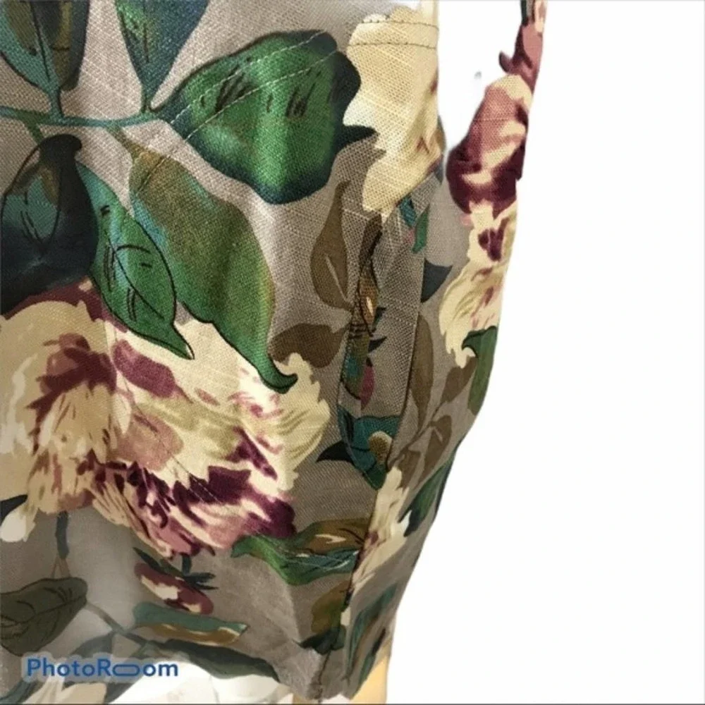 Zaful floral magnolia tunic top NWT TB5 - Picture 6 of 9